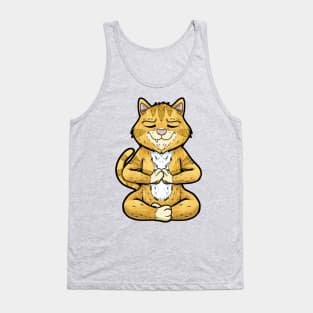 yoga kittens yoga animal cute and funny namaste Tank Top